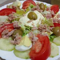 سلطة بالخضر 🥗🥗-レシピのメイン写真