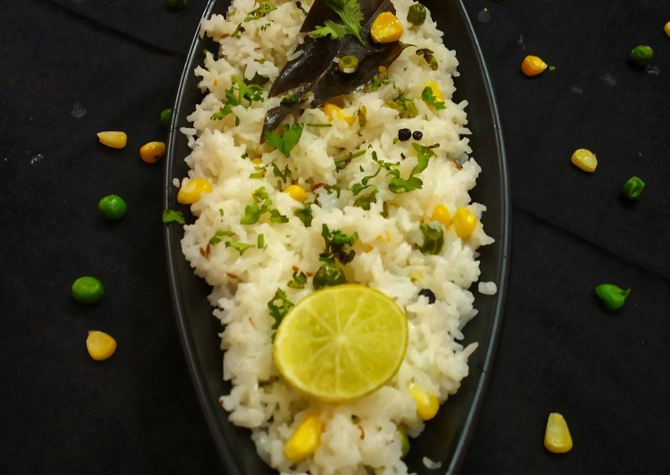 Peas-Corn Pulao