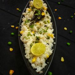 A picture of Peas-Corn Pulao.