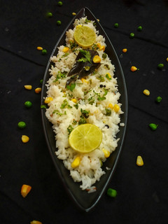 A picture of Peas-Corn Pulao.