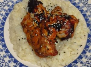 Una foto de Alitas de Pollo a la Barbacoa en Air Fryer