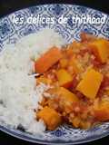 Dahl de lentilles corail et potimarron