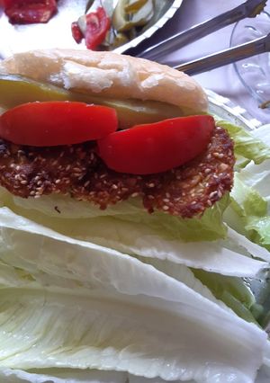 عکسی از دستور فلافل کنجدی با سس مخصوص انبه