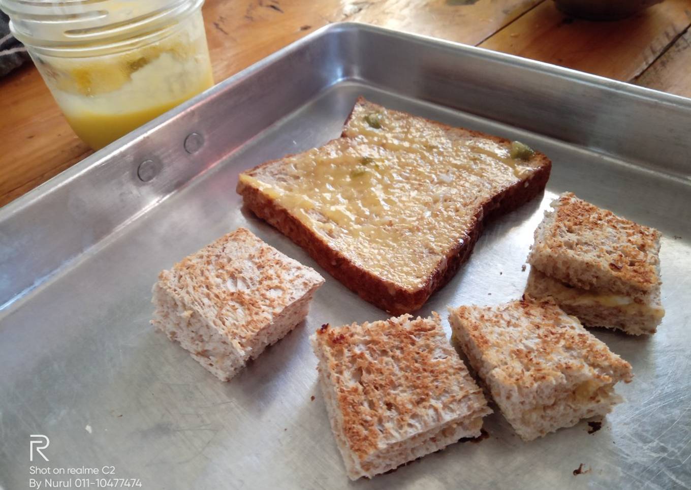 Roti Wholemeal Bakar dan Homemade Lime Curd