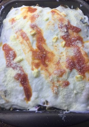 Una foto de Canelones de espinaca y carne