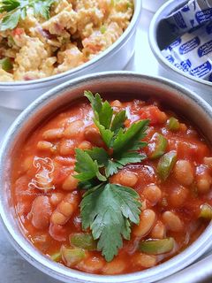 صورة لوصفة فاصولياء بالطماطم 🍅