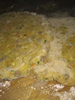 Una foto de Medallones de papas y lentejas