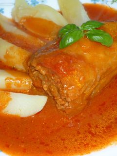 Töltött paprika / gombóc gerslivel recept fotója