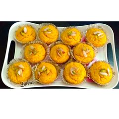 A picture of Suji Mango Cupcakes.