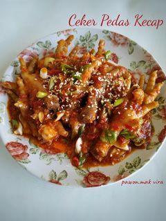 Foto resep Ceker Pedas Kecap