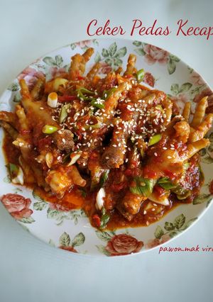 Foto resep Ceker Pedas Kecap