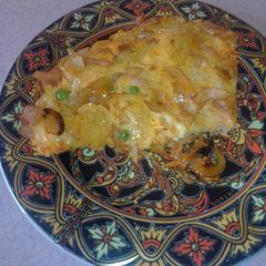 A picture of Italian omelette on holiday in Seoul.