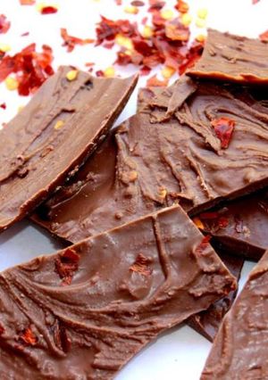 A picture of A spicy twist – chili chocolates.