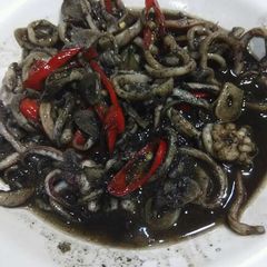 Tumis Cumi (Spicy Stir-fry Indonesian Squid) A picture of Tumis Cumi (Spicy Stir-fry Indonesian Squid).