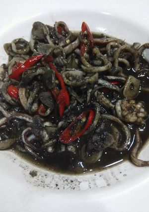 A picture of Tumis Cumi (Spicy Stir-fry Indonesian Squid).