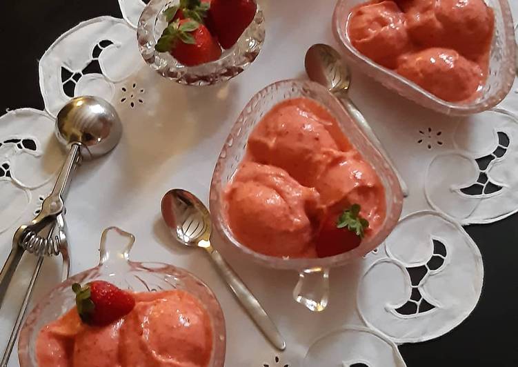 Sorbetto alle fragole