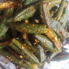 Masala bhindi A picture of Masala bhindi.