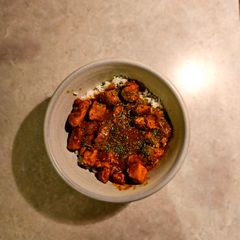 A picture of Chicken Vindaloo.