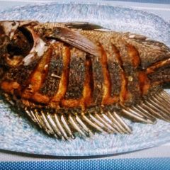 A picture of Deep fried tilapia.