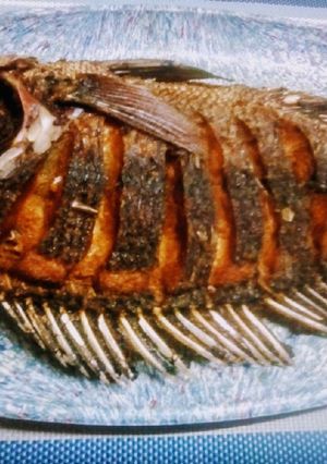 A picture of Deep fried tilapia.