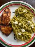 Espagueti verde vegano 🌱 🥥 🌶️ 🍝