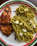 Espagueti verde vegano 🌱 🥥 🌶️ 🍝