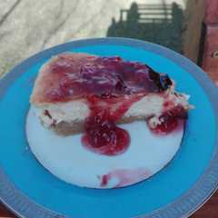 A picture of Cheesecake bajo en grasas.