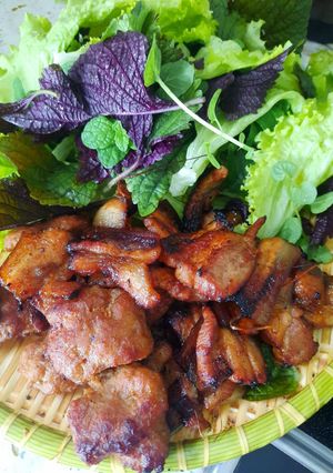 Hình của món Bún chả.