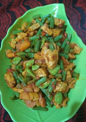 Foto resep Sambel goreng buncis tahu wortel