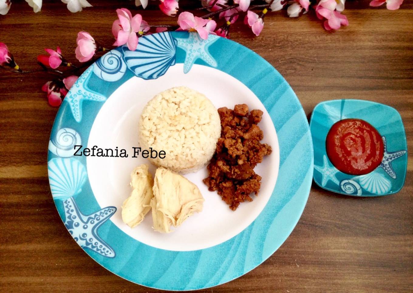 Nasi Hainam Ayam Rebus Rice Cooker Praktis