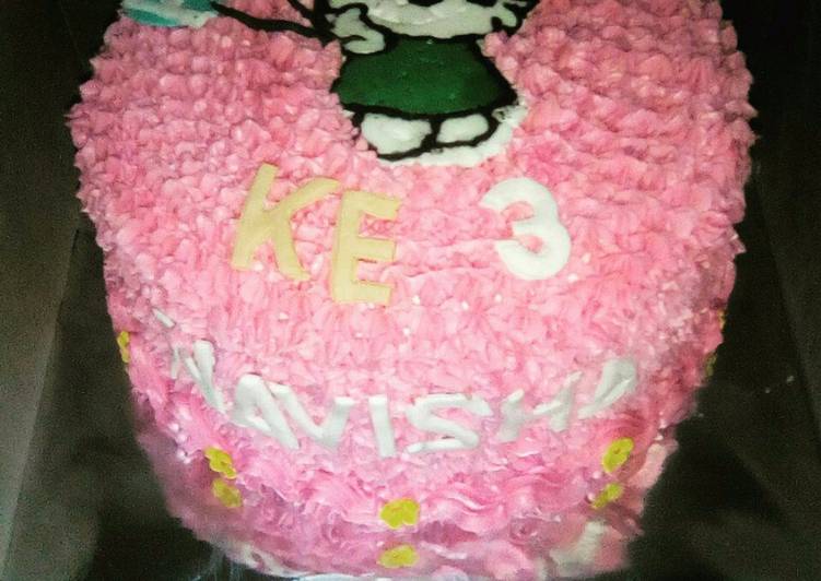 Resep: Hello kitty cake birthday mamah afghan yang Enak
