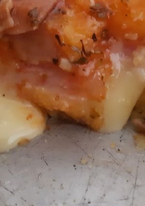 Una foto de Polenta rellena de cuarentena