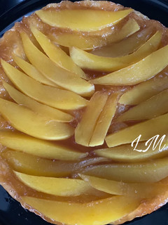 Una foto de Tarta de mango súper fácil y muy buena