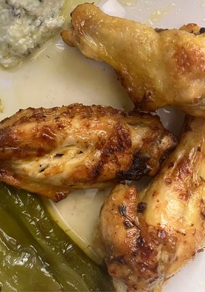 Una foto de Alitas de pollo en airfryer