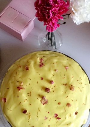 صورة لوصفة كيكة دولتشي بالزعفران💛