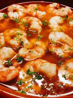 Una foto de Gambas al ajillo