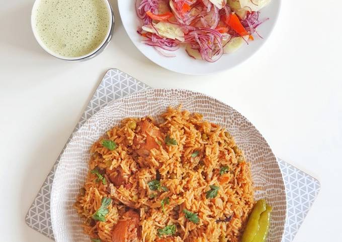 Recipe of Eric Ripert Mutter &amp; chicken pulao (Peas &amp; Chicken Rice/pilau)
