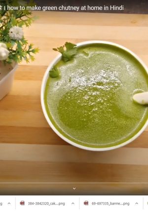 A picture of Green chutney.