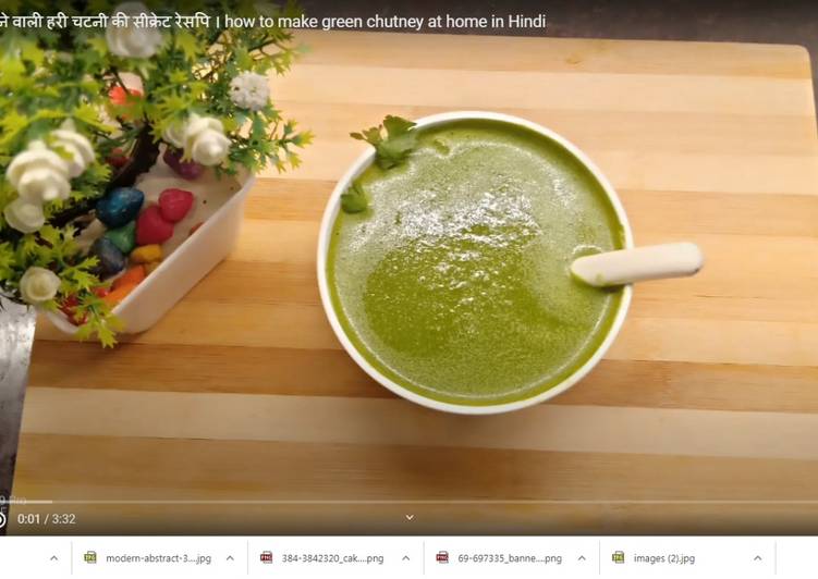 Steps to Prepare Green chutney