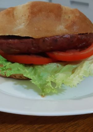 Una foto de Choripan al horno, con pan casero 🇺🇾 receta de Xalambri 🇺🇾