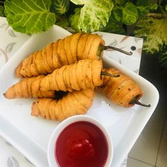 A picture of Wrapped chilli bites.