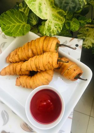 A picture of Wrapped chilli bites.