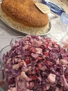 عکسی از دستور سالاد کلم و انار