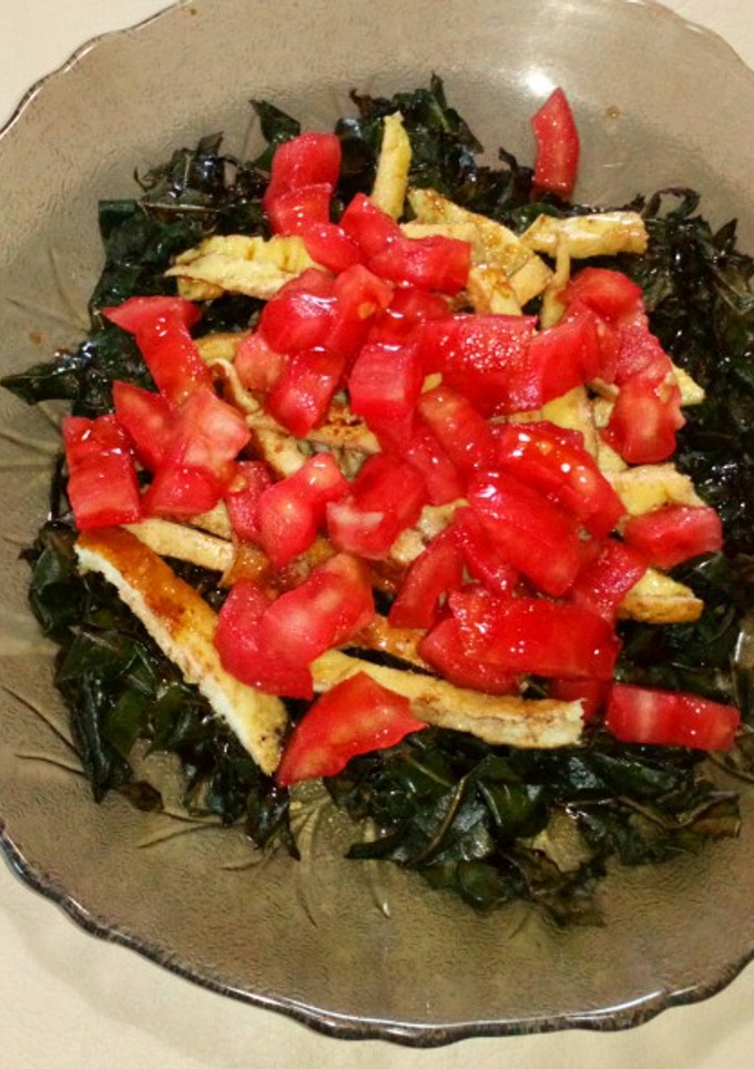 Una foto de Ensalada de espinaca