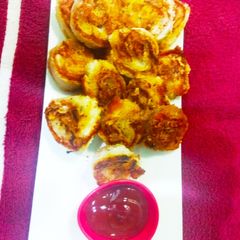 A picture of Bread Pinwheel Pizza.