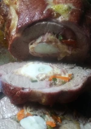 Una foto de Bondiola de Cerdo rellena