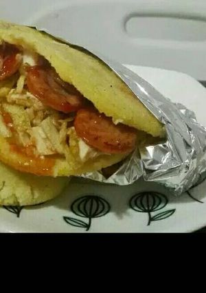 Una foto de Arepitas rellenas