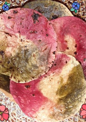 A picture of Colorful Healthy Paratha.