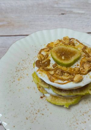 Foto de Panquecas saudáveis com figos