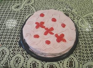 Una foto de Pan de elote decorado
